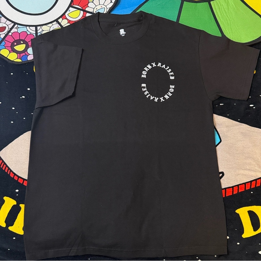 BORN X RAISED Black Short Sleeve Tee